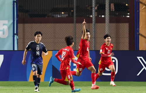 Niềm vui của U17 Việt Nam