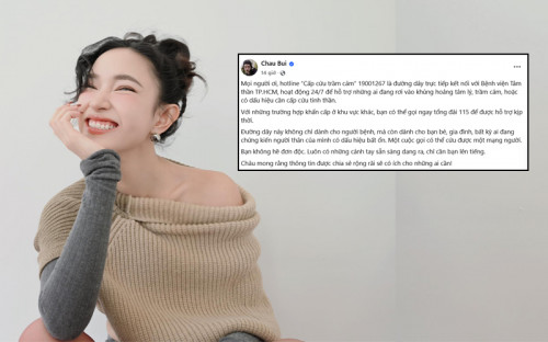 Châu Bùi chia sẻ thông tin tâm lý