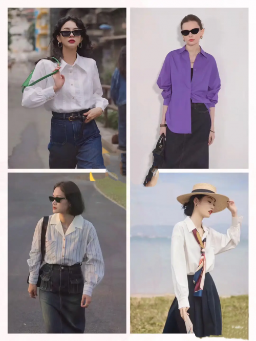 Cách phối áo sơ mi mùa xuân
