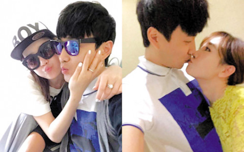 Trương Mộng và Kim Eun Sung.