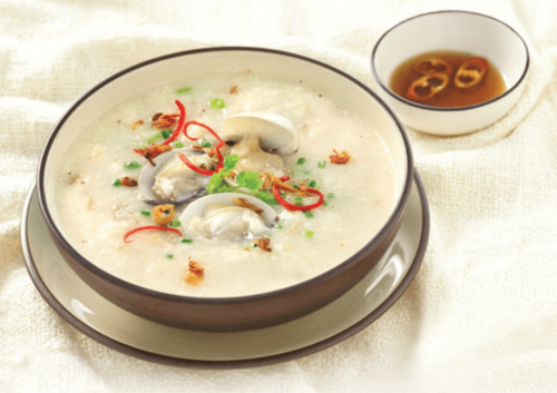 Món cháo nghêu bổ dưỡng.