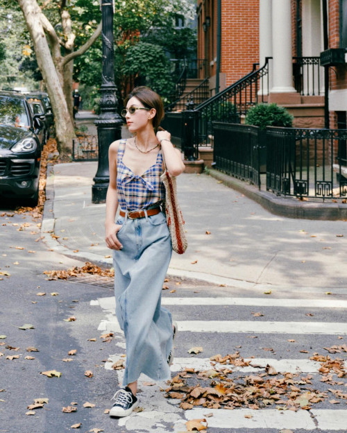 Outfit denim thời thượng