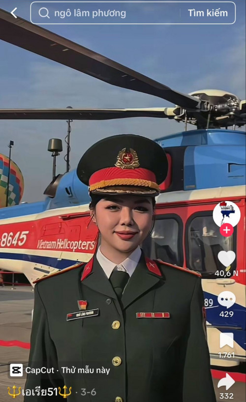 Trung úy Ngô Lâm Phương trong clip