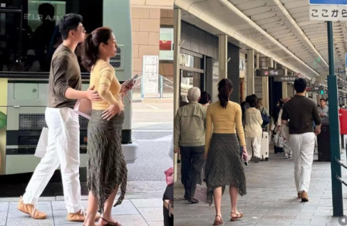 Dương Thái Ngọc và bạn trai tại bệnh viện
