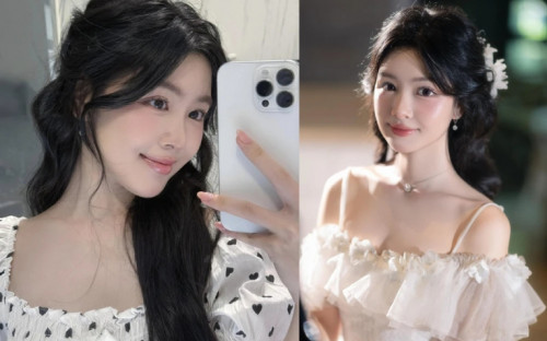 Lê Lem - con gái MC Quyền Linh gây sốt với làn da không tì vết