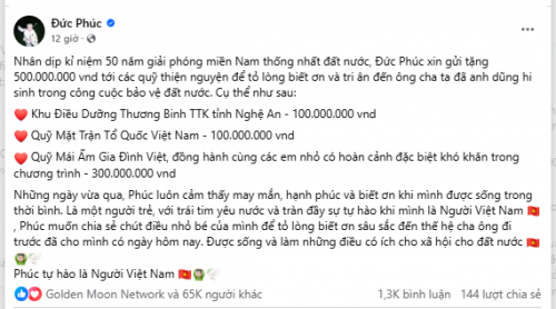 Nam ca sĩ 29 tuổi Được Phúc