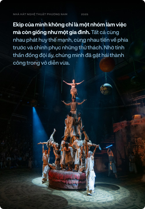 Diễn viên chính trong vở xiếc "Vùng đất kỳ bí".