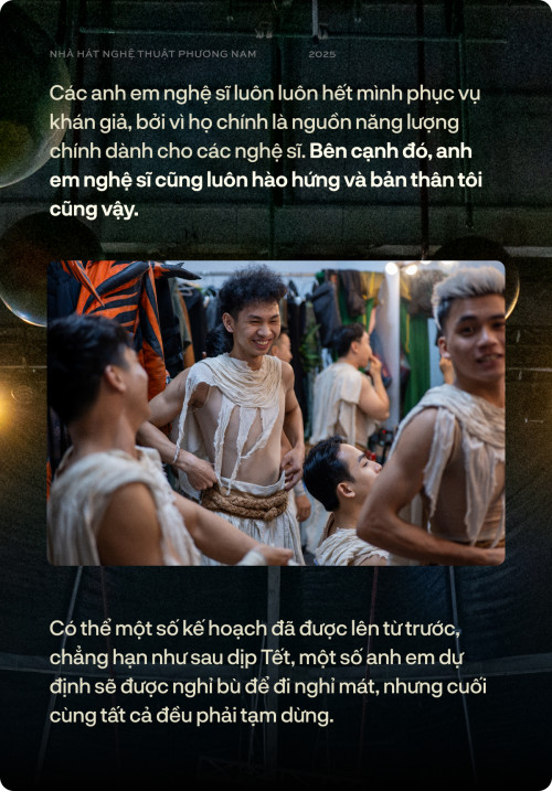 Diễn viên chính trong vở xiếc "Vùng đất kỳ bí".