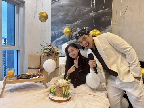 Ngô Thanh Vân xác nhận mang thai con đầu lòng ở tuổi 46, biểu cảm Huy Trần gây chú ý – ảnh 1.
