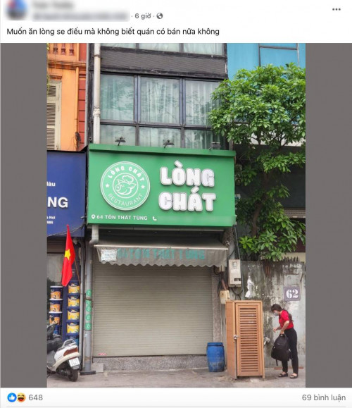 Lòng Chát Quán bất ngờ đóng cửa