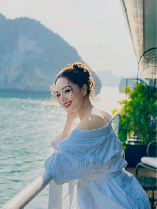 Lan Phương tập luyện