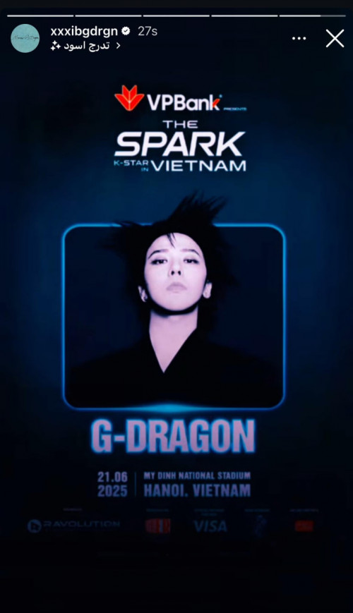 G-Dragon cập nhật poster lên Instagram