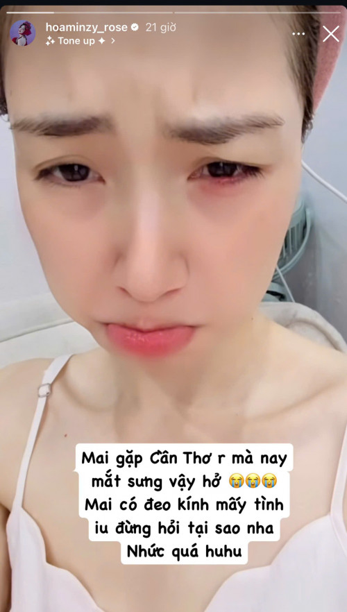 Tình trạng gây lo lắng của Hòa Minzy - Ảnh 1.