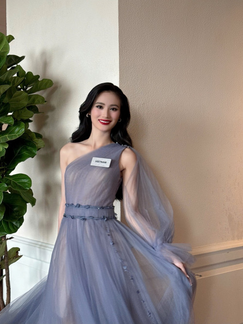 Bắt thình lình lĩnh hội đặt câu hỏi, Hoa hậu Ý Nhi lộ trình tiếng Anh thất tại Miss World- ảnh 3.