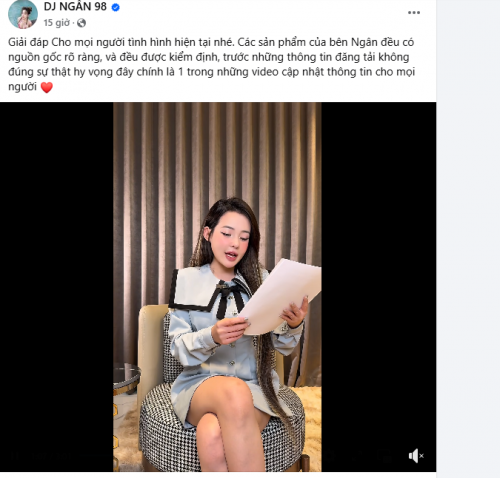 Ngân 98 chia sẻ về sản phẩm giảm cân