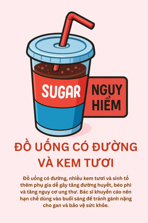 3 loại bữa sáng độc hại
