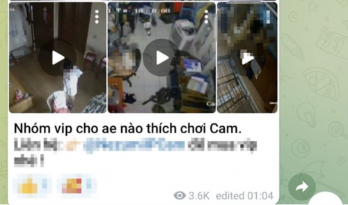 Clip nhạy cảm camera bị hack