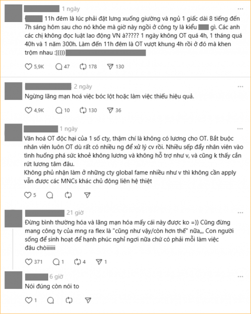 Cảnh làm việc OT