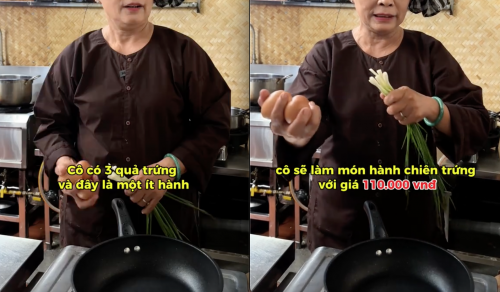 Chủ quán chia sẻ về món trứng chiên