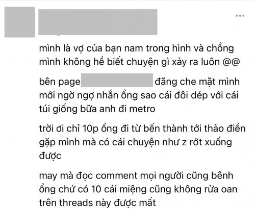 Cô P. lên tiếng trên Threads