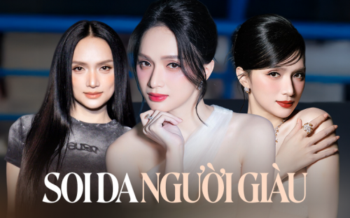 Hoa hậu Hương Giang với làn da trắng, căng mịn nhờ bôi kem chống nắng