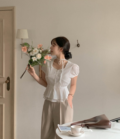 Áo gile kết hợp quần
