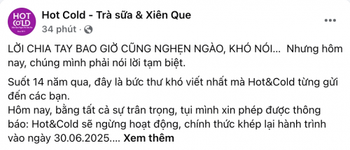 Hình ảnh từ fanpage Hot&Cold