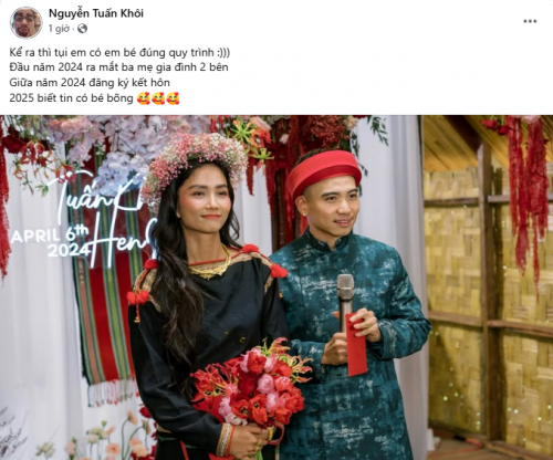 Ông xã H'Hen Niê xác nhận thông tin chuẩn bị đón bé
