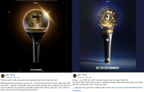Thông tin về lightstick của Jack