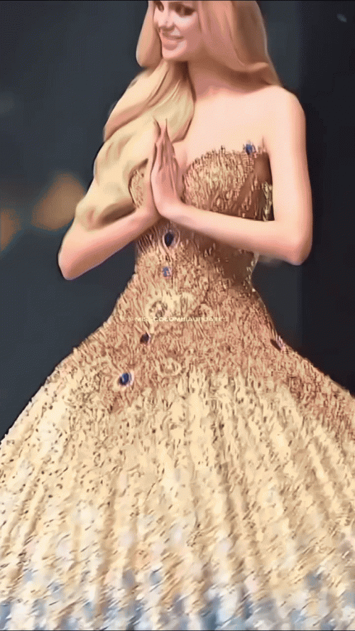 Nữ hoàng Elsa trên sân khấu Miss World