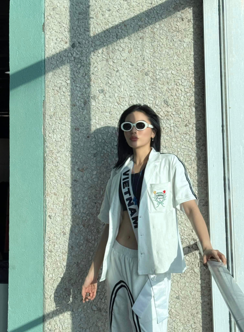 Kỳ Duyên và Minh Triệu trong một sự kiện