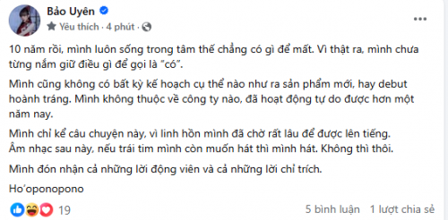 Nóng: Bảo Uyên chính thức lên tiếng sau đoạn video