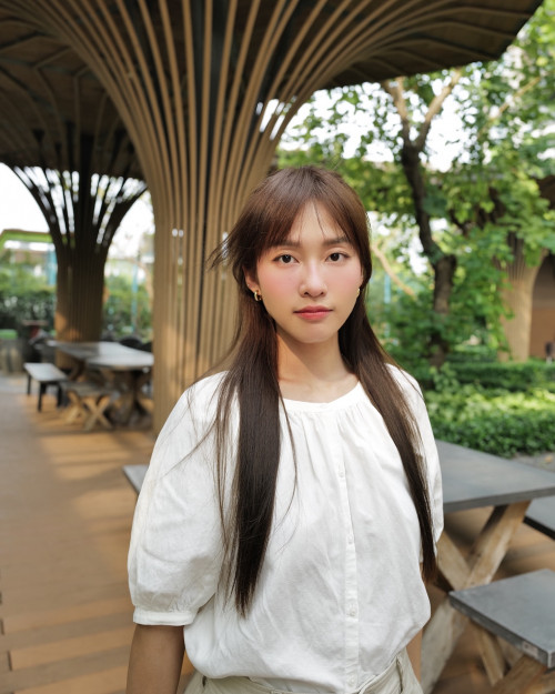 Áo blouse tay bồng - 1