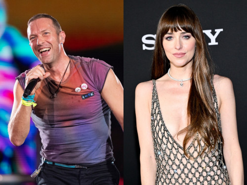 Dakota Johnson và Chris Martin
