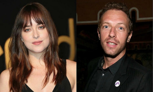 Dakota Johnson và Chris Martin