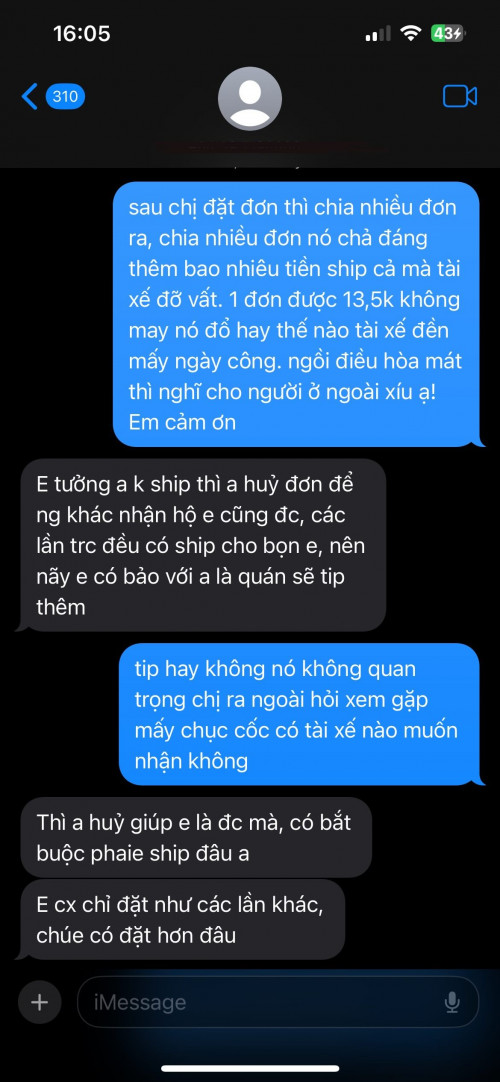 Người điêu hoa đặt 75 ly chè cùng 1 đơn, shipper Hà Nội bức hỏa