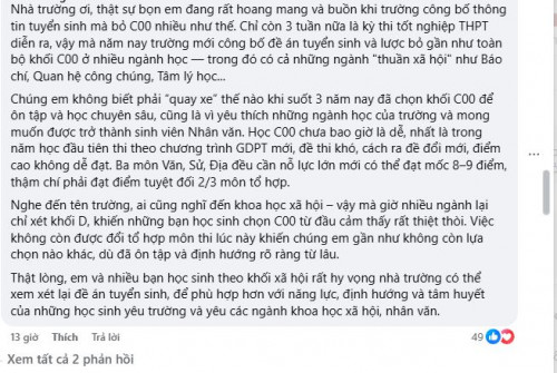 Học sinh hoang mang trước thông tin tuyển sinh