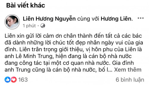 Chia sẻ của Hương Liên