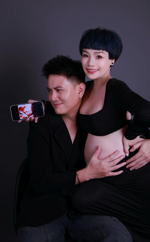 Ngọc Khuê và bạn trai hiện tại.