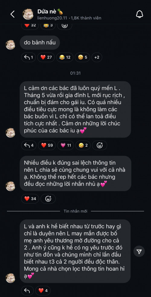 Hương Liên và Minh Trung.