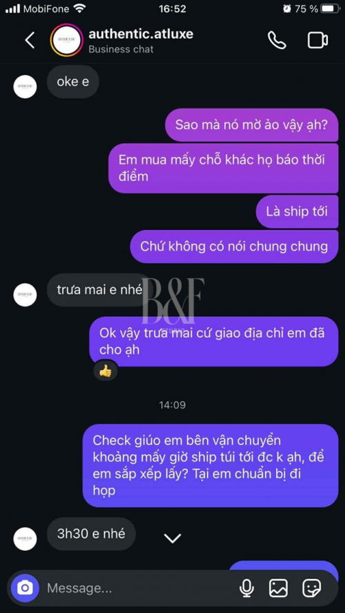 Giao dịch đồ hiệu trên mạng