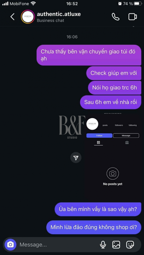 Giao dịch đồ hiệu trên mạng
