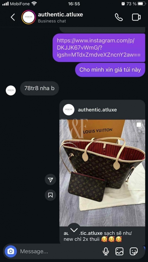 Giao dịch đồ hiệu trên mạng