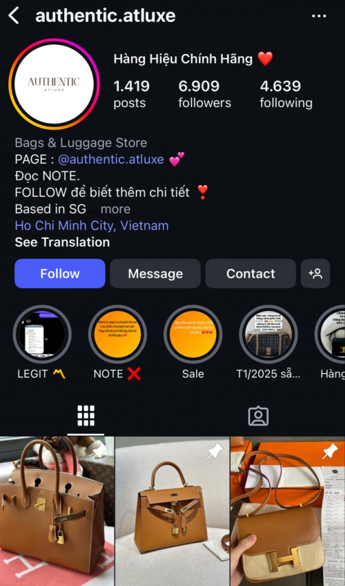 Giao dịch đồ hiệu trên mạng