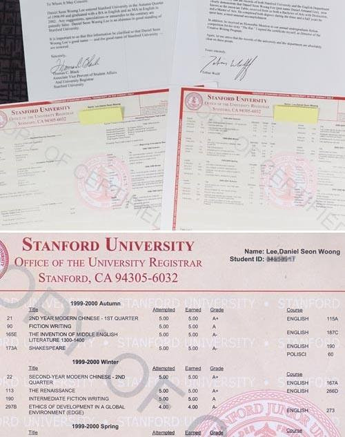Tablo công khai bảng điểm tại Stanford