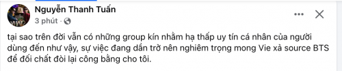 JustaTee phản nộp vì bị hạ thấp uy tín