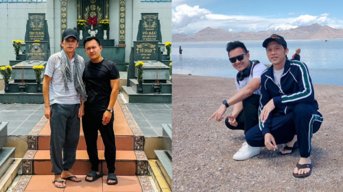 Hoài Linh và con trai