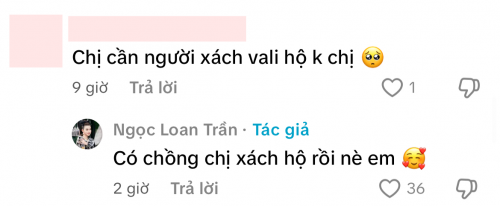 Ngọc Loan xác nhận đi du lịch cùng chồng.
