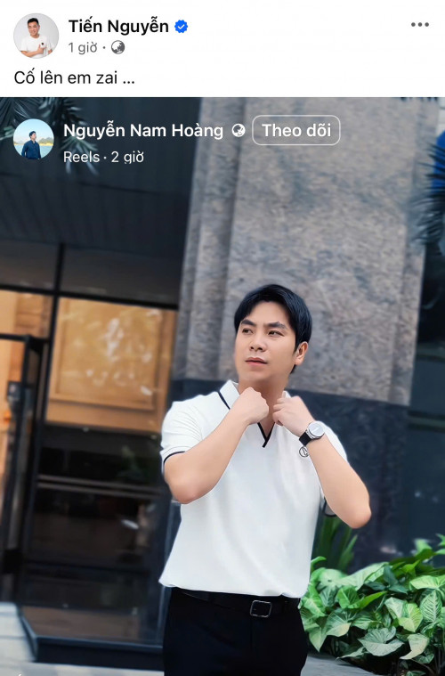 Tiến Nguyễn chia sẻ clip bán áo.