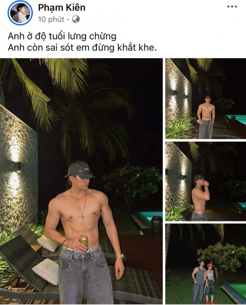 Phạm Kiên công khai ảnh cùng Diệp Lâm Anh.